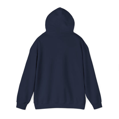 Unisex Heavy Blend™ Hooded Sweatshirt with Modern Cross Design | Cozy Casual Wear