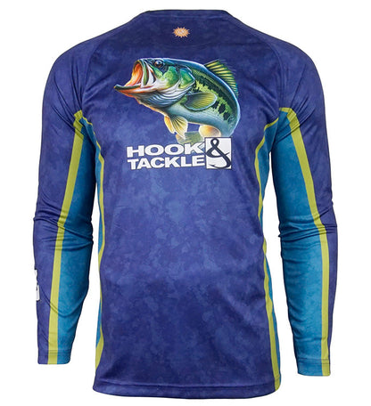 Men's Bass Camo L/S UV Fishing Shirt